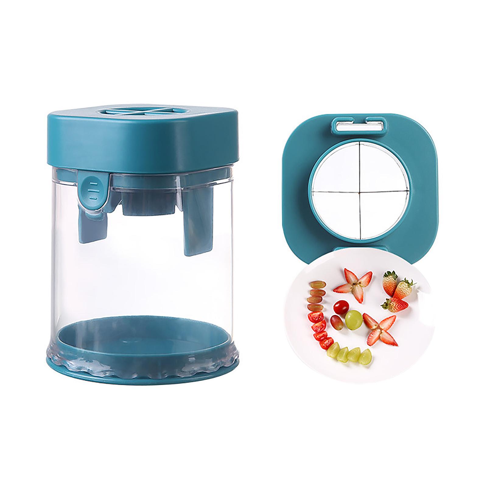 

Manual Divider with Stainless and Transparent Container for Even Sectioning of Soft and Vegetables Kitchen Tool One Size синій