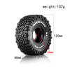 Dálkové ovládání pásové gumové pneumatiky pro auto 1,9 palce 120 * 48 mm 4ks Náhrada za Trax4 Axial Scx10