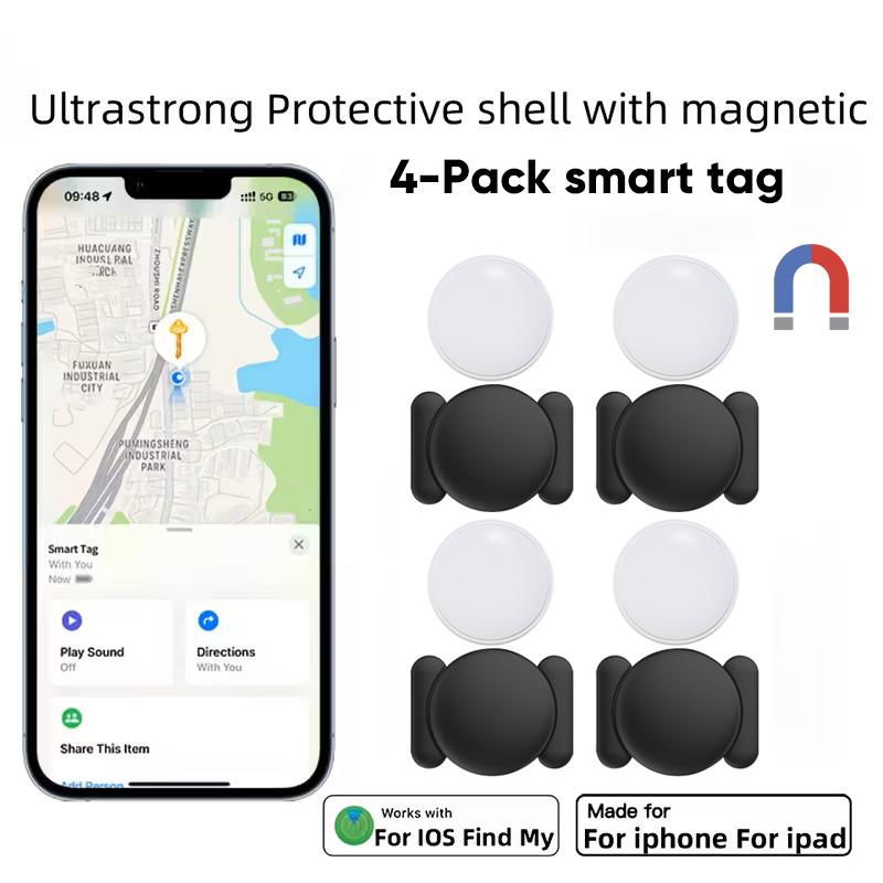 4-Pack IOS GPS Smart Tag for