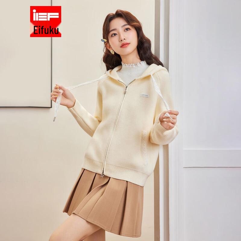 

IEF Women s Hooded Knit Jacket One Size