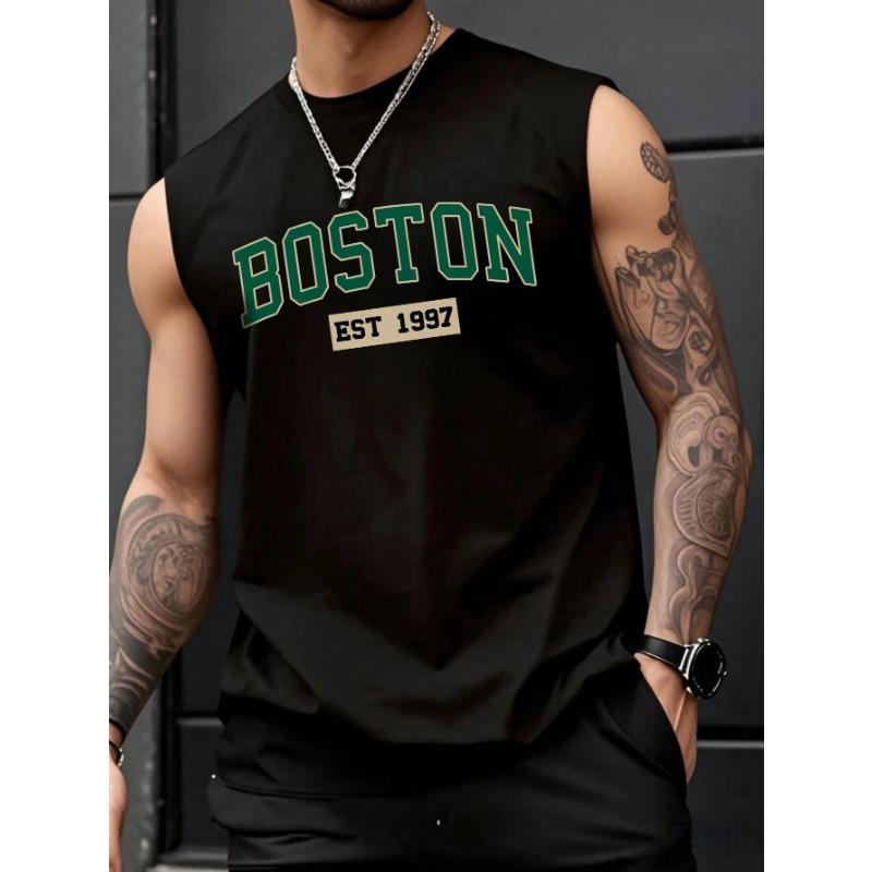 Men's Sleeveless T Shirt Minimalist Tank Top Suitable For Summer Outdoor Street Basketball Jersey Sports Men's Man Clothing Tees