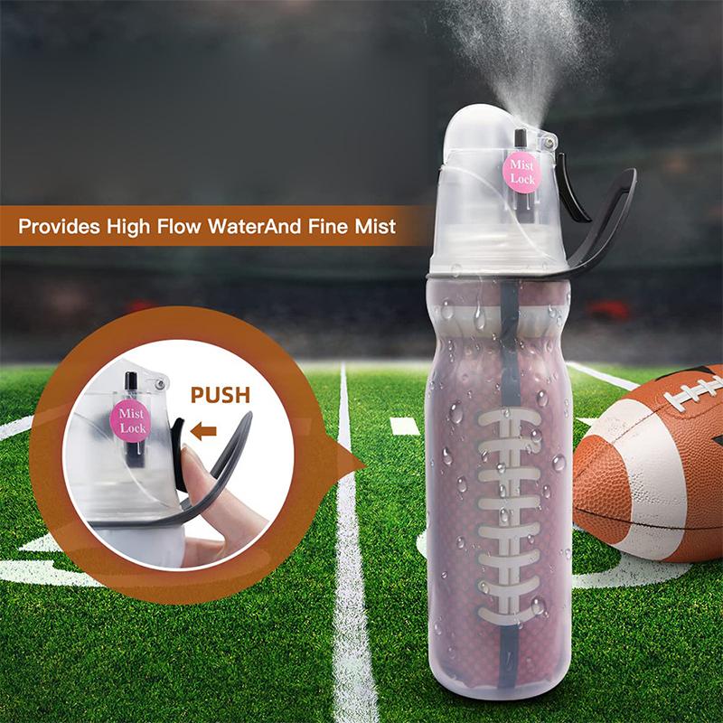 

Spray Water Bottle Double Layer 3 In 1 Multi Use Cold Insulation Outdoor Sports Travel Camp Portable Anti Drop Sports Cup termos