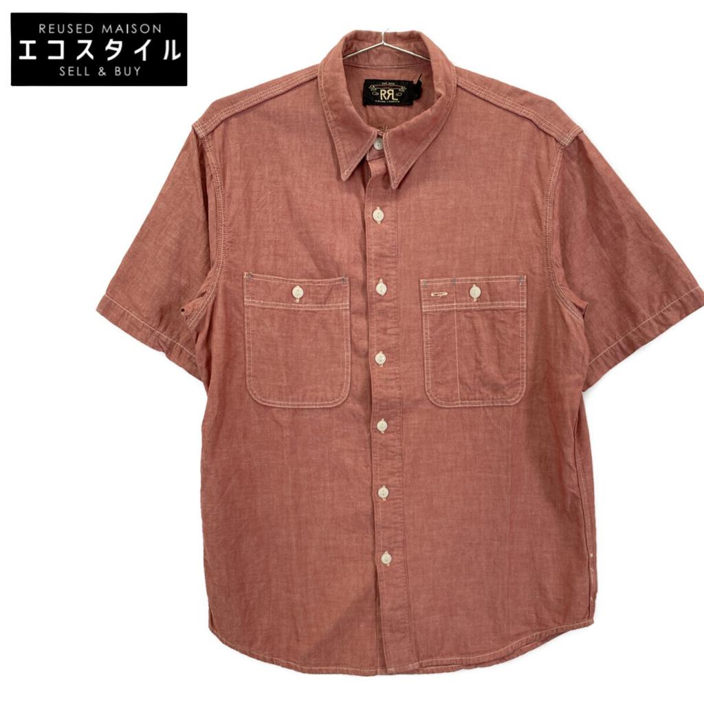 RRL Red 25 Stainless Steel Selvedge Detail Chambray Work Shirt tops S RedUsed