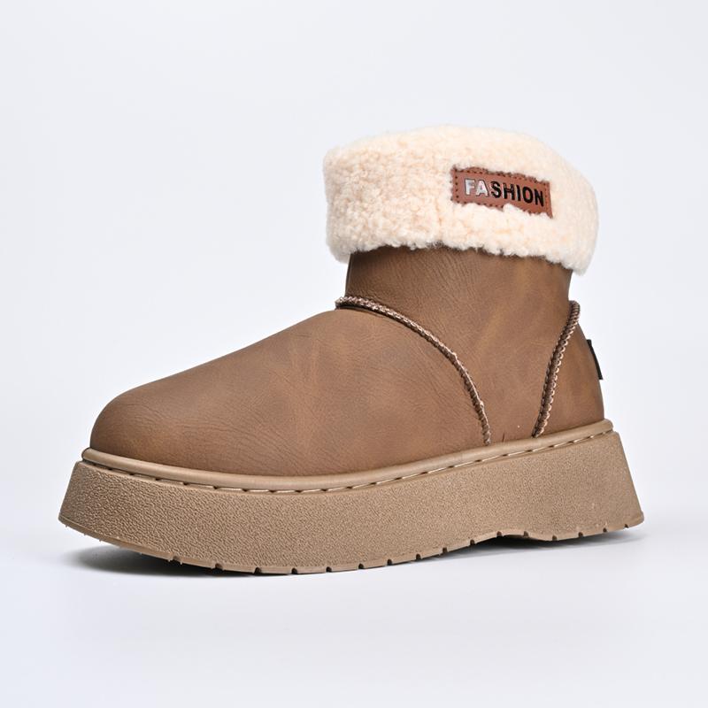 Women's Boots Winter Plush Warm Cotton Boots Women Thick Bottom Snow Boots Women Fluffy Fur Boot Outdoor Non Slip Platform Botas