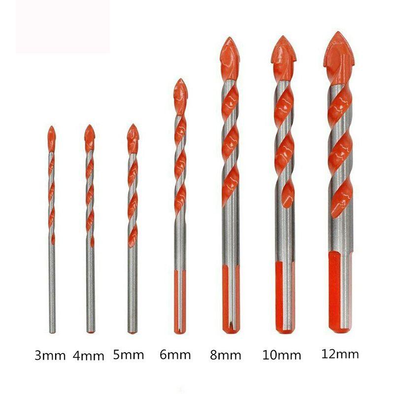 Premium 5/7 Pcs Drill Bits Set For Effortless Ceramic Wall Glass Hole Punching
