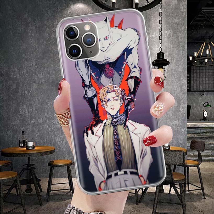 Anime JoJo Killer Queen Soft Phone Case For IPhone 11 17 Air 16E 16 Pro Max 15 + 14 Plus 13 Mini 12 Apple 7 SE 8 Fundas Coque 11