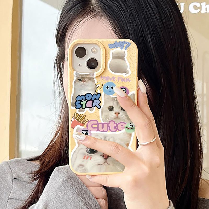 

Чехлы для мобильных телефонов iPhone 11 13 XR 15 Pro Max 12 14 Pro Max Чехол для iPhone 16 7 Plus 8 Plus XS Max Разлагаемые и экологически чистые, устойчивые к падениям iPhone 11 жёлтый