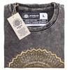 T-Shirt Stonewashed Mandala Dark Grey Large