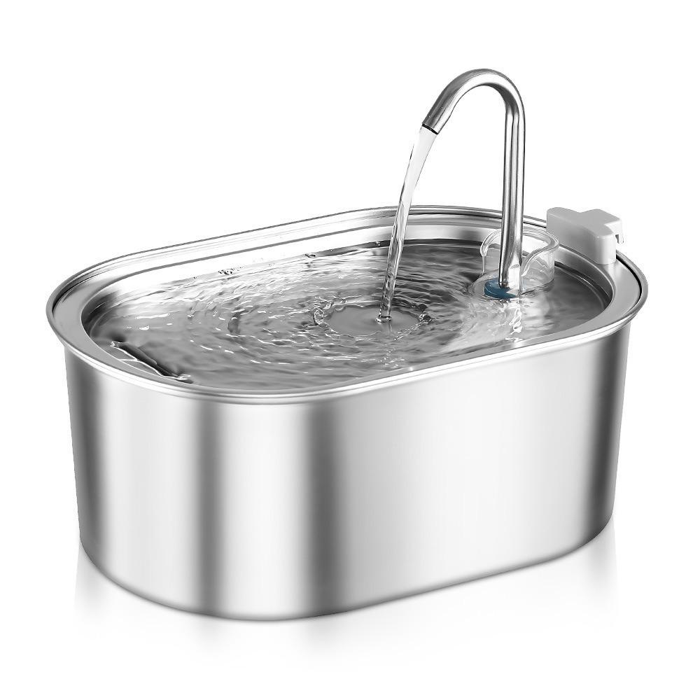 3.2L Stainless Steel Automatic Pet Water Fountain for Cats and Dogs