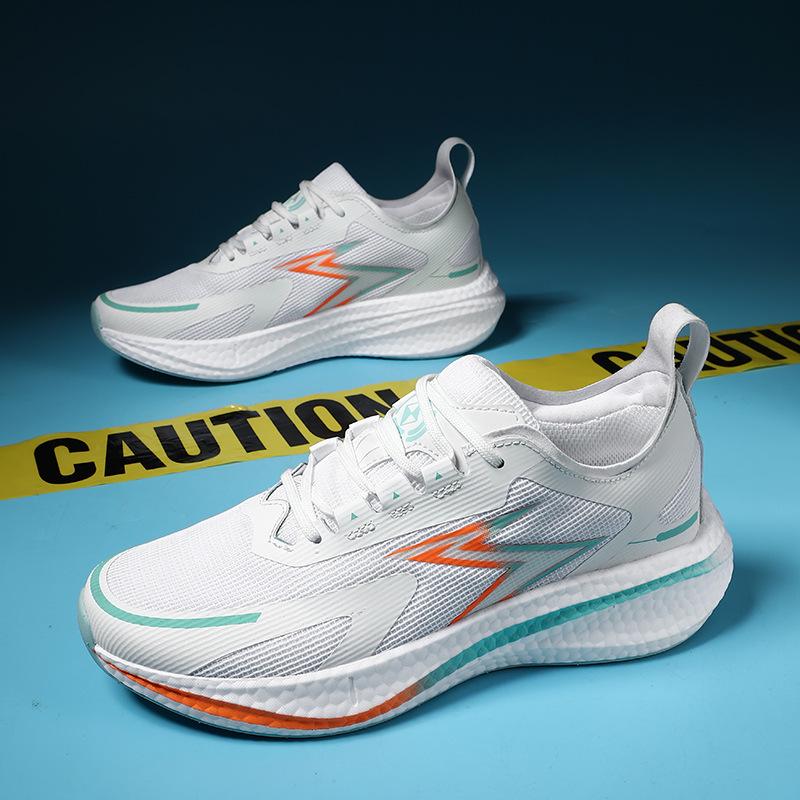 

Luminous new breathable trend sports basketball shoes for men and women, light elastic breathable actual combat sneakers, wear-resistant and non-slip 35