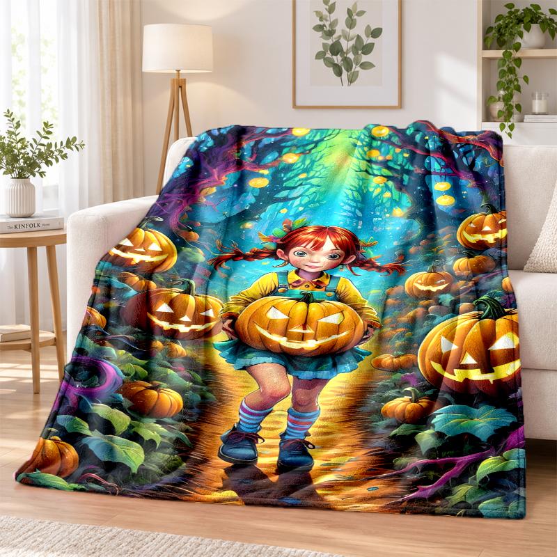 Pippi Longstocking Flannel Throw Blanket Soft Warm Cozy For Sofa Bed Indoor Home Bedroom Use