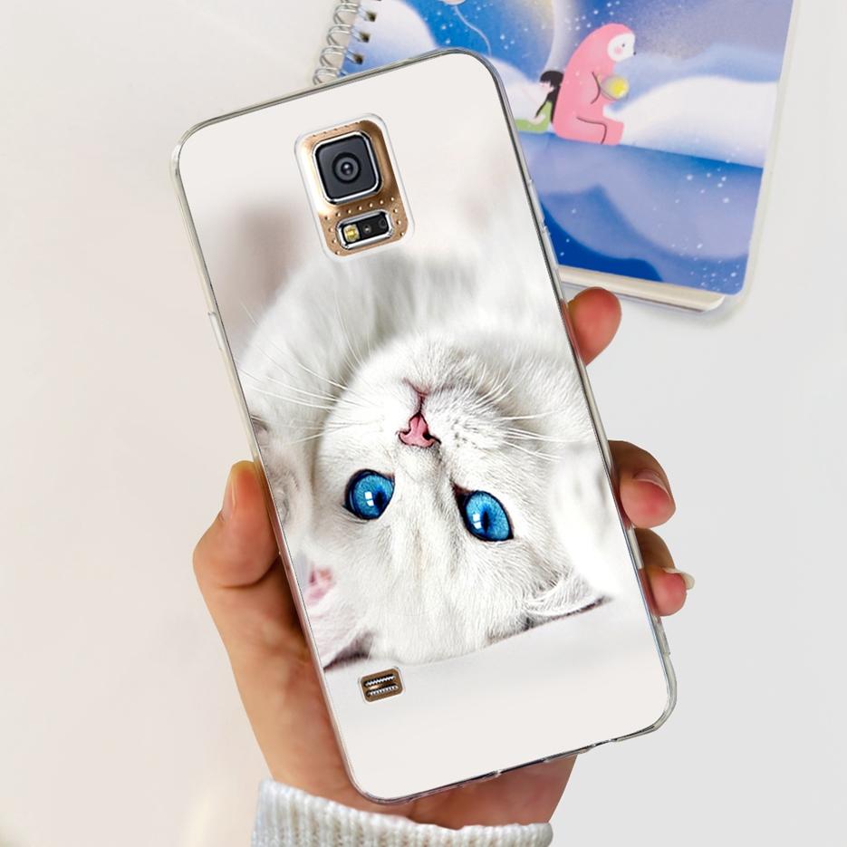 For Samsung Galaxy S5 Case G900F G900I G900M G900A G900T Cute Painted Cover Soft TPU Phone Case For Samsung S5 S 5 GalaxyS5 Bags