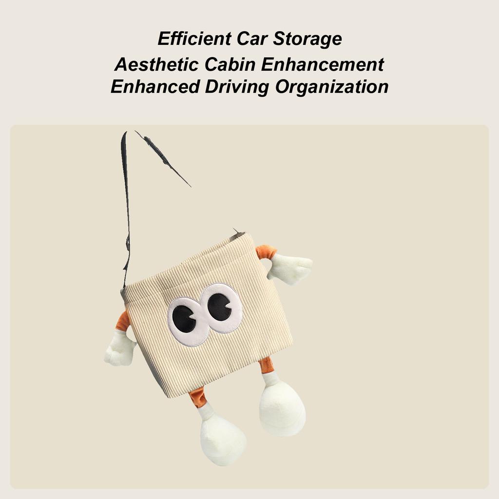 Car Trash Can Hangable Auto Garbage Bag Large Capacity Automotive Organizers and Storage for SUV Sedan Home Outdoor Traveling