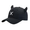 Vintage Embroidery Baseball Hat Horn Letter Sport Hat Adjustable Unisex Outdoor Sports Hat Idol Outfit