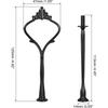 uxcell 1 Set Cake Tray Stand Handle Cupcake Dessert Plate Hardware Fitting Holder Rod Stand Handle for Cake Stand Wedding Party, 2-Tiers Crown Black