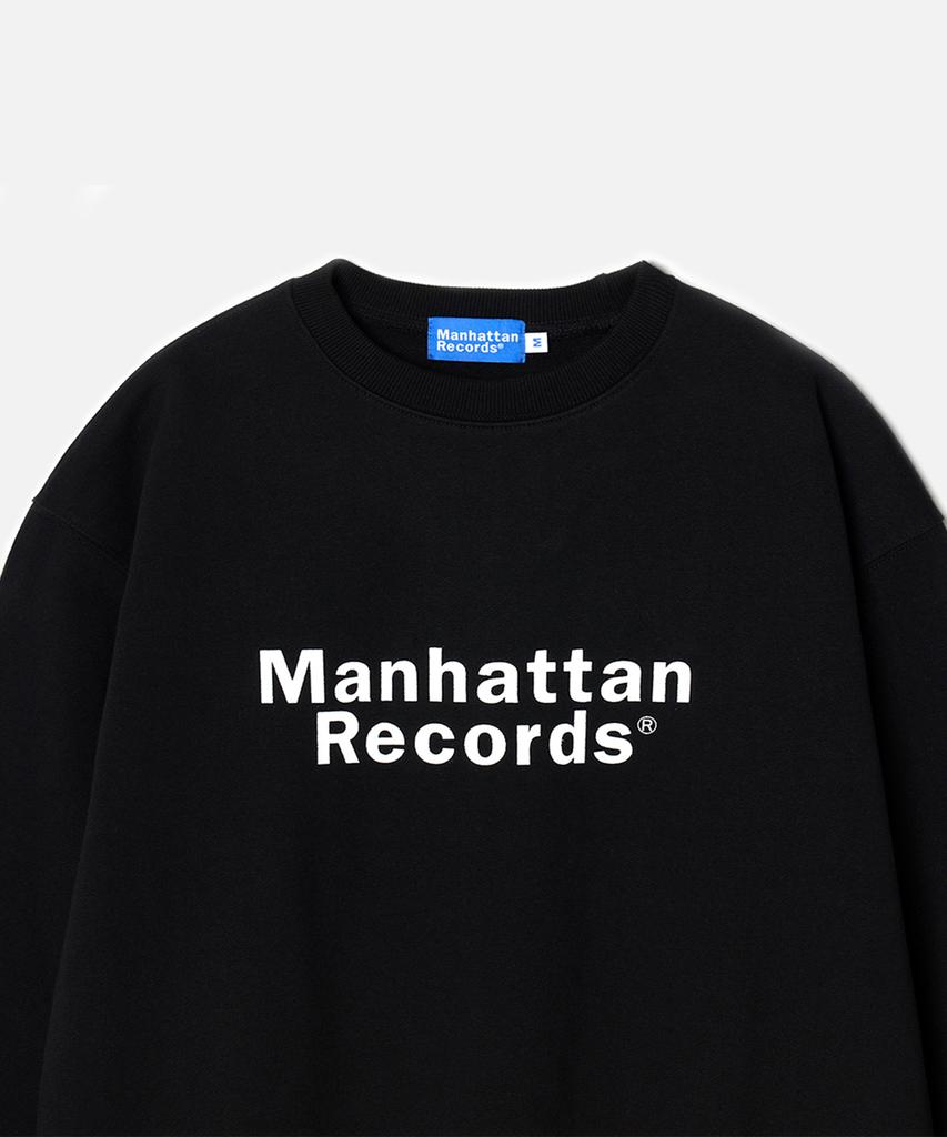Maenhatanlekojeu Manhattan Records Classic Logo Crewneck - Black