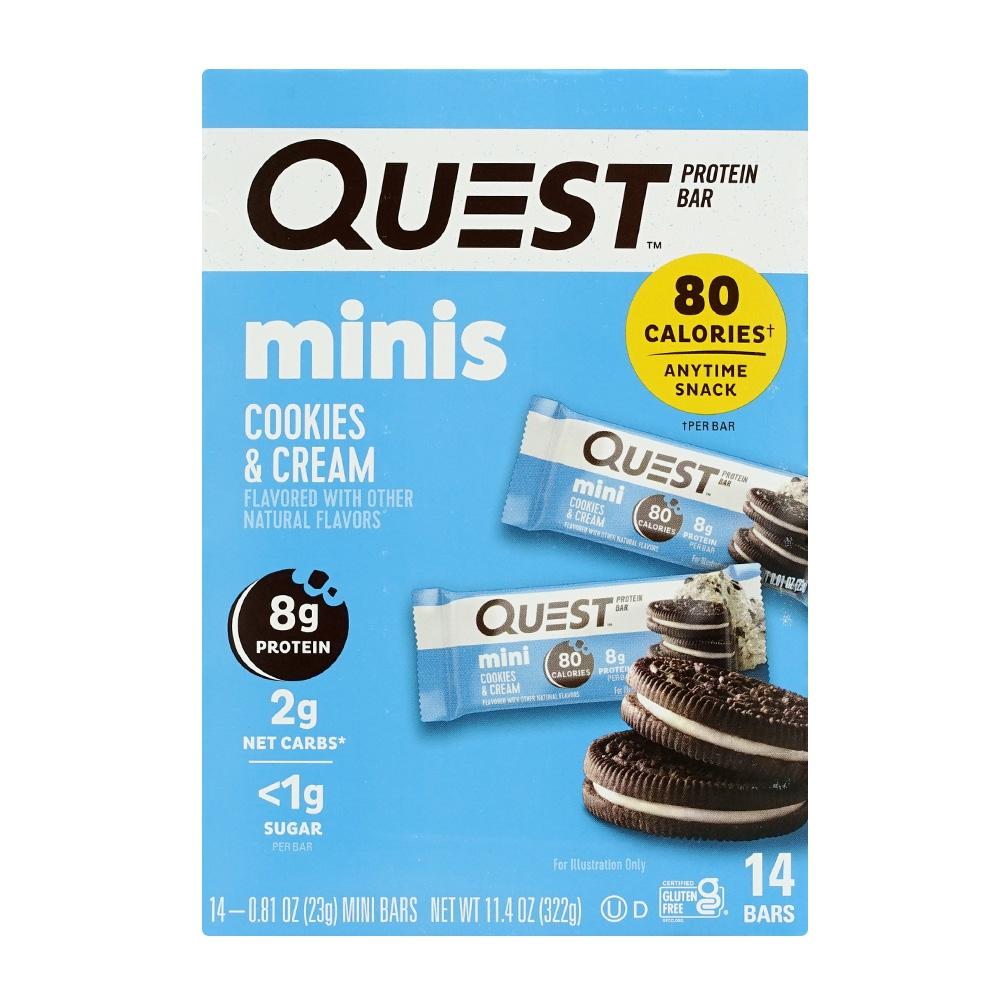 

Protein Bar Minis Cookies & Cream (14 Bars), 1 Set
