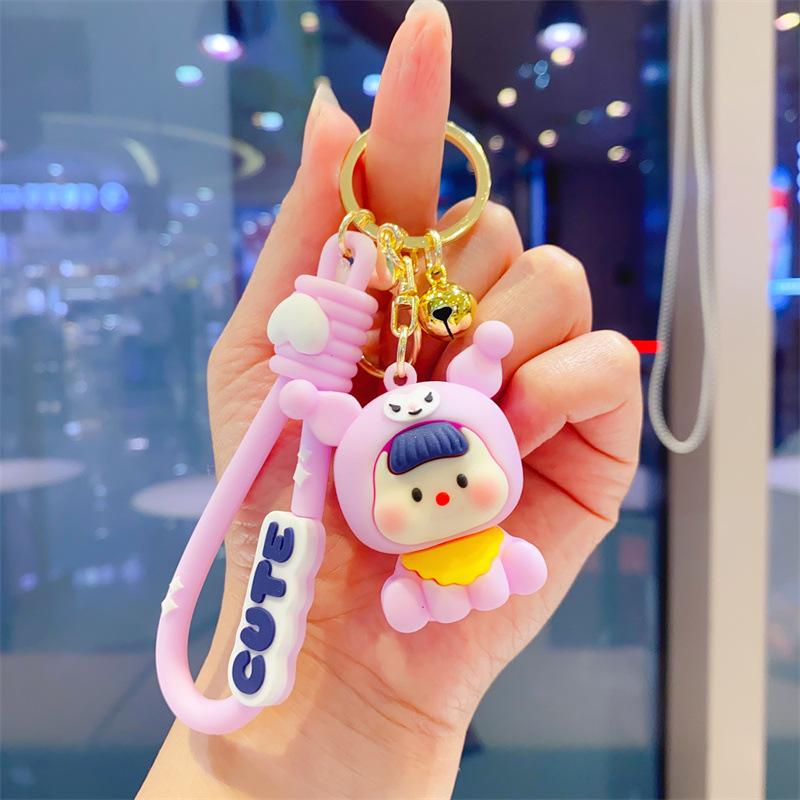 Keychain Couple Schoolbag Pendant Cute Bag Keychain Pendant Small Gift