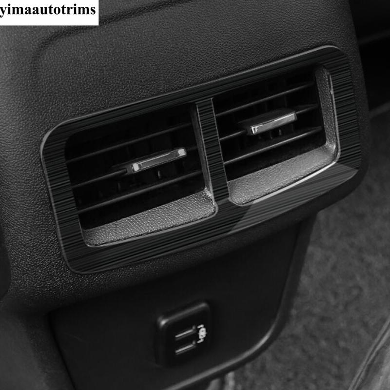 Hintere Armlehnenbox Luft AC Klimaanlage Ausströmer Blende Abdeckung Zierleiste Für Chevrolet Equinox 2017 - Edelstahl Zubehör