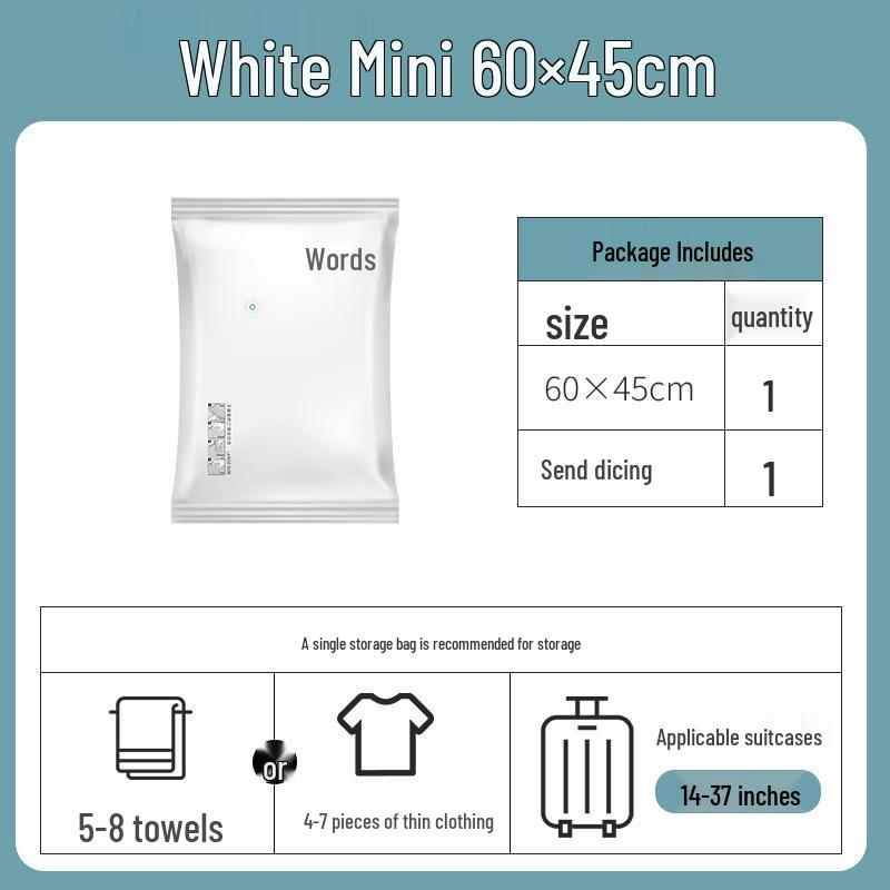 

Vacuum Compression Storage Bags with Air Pump - Organize Clothes, Quilts, and Jackets