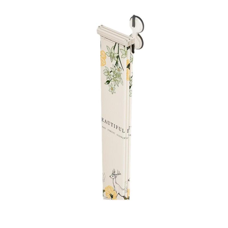 YiCeng Folding Shower Curtain Set - Fluttering Flower Vines