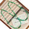 Natural Chrysoprase Freshwater Pearl Design Necklace Collarbone Chain