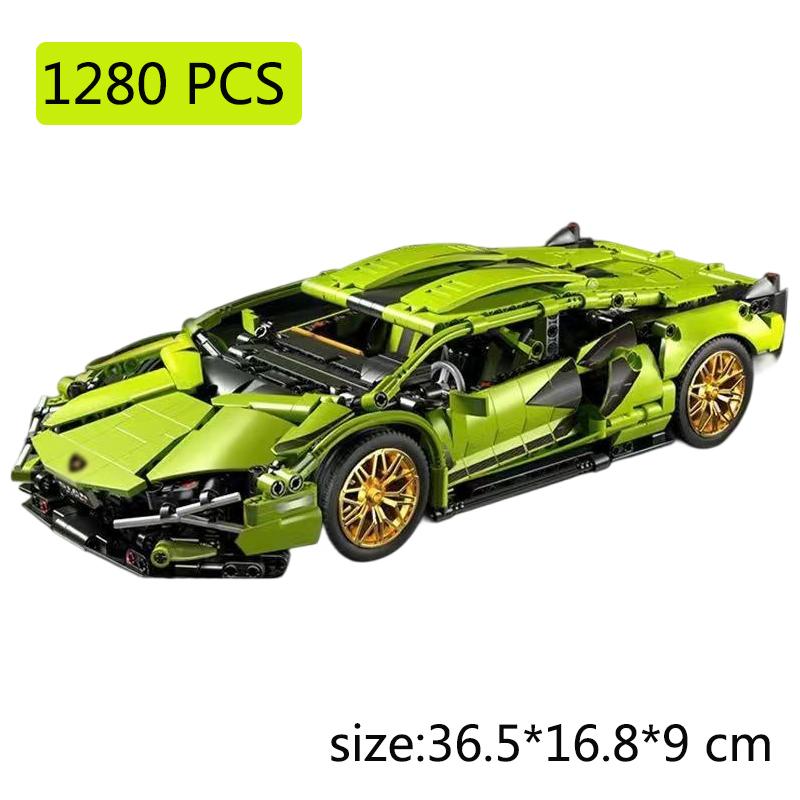 Creative Construction Blocks, Sports Car Construction Blocks Plaything Sets, Assembled Racing Models, Household Decoration, Gifts For Boys