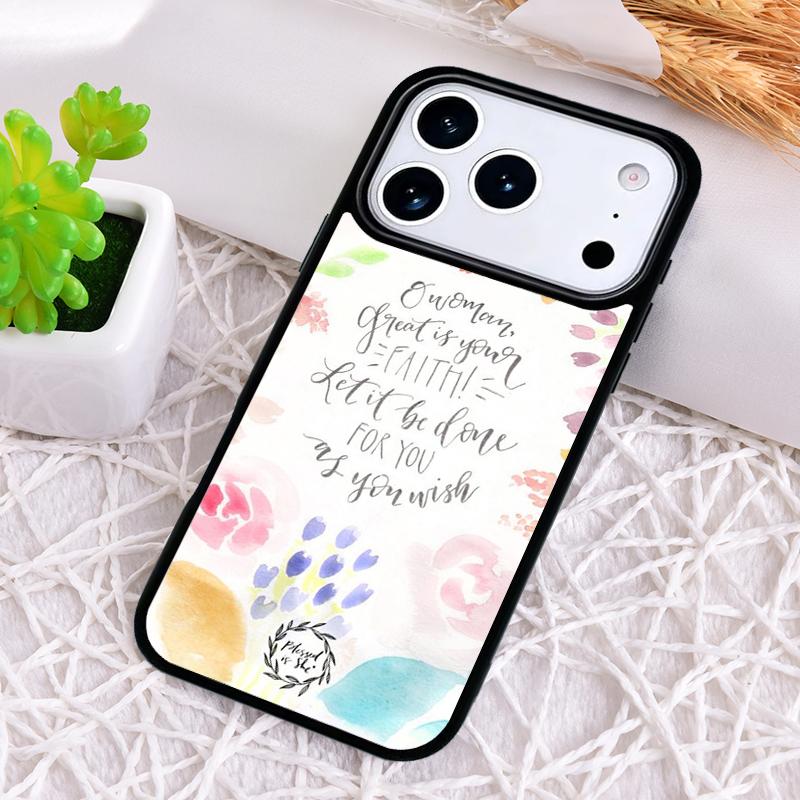 Jesus God Bible Quotes Phone Case for iPhone 17 Air 16 15 11 12 14 13 Pro Max Shockproof Cover