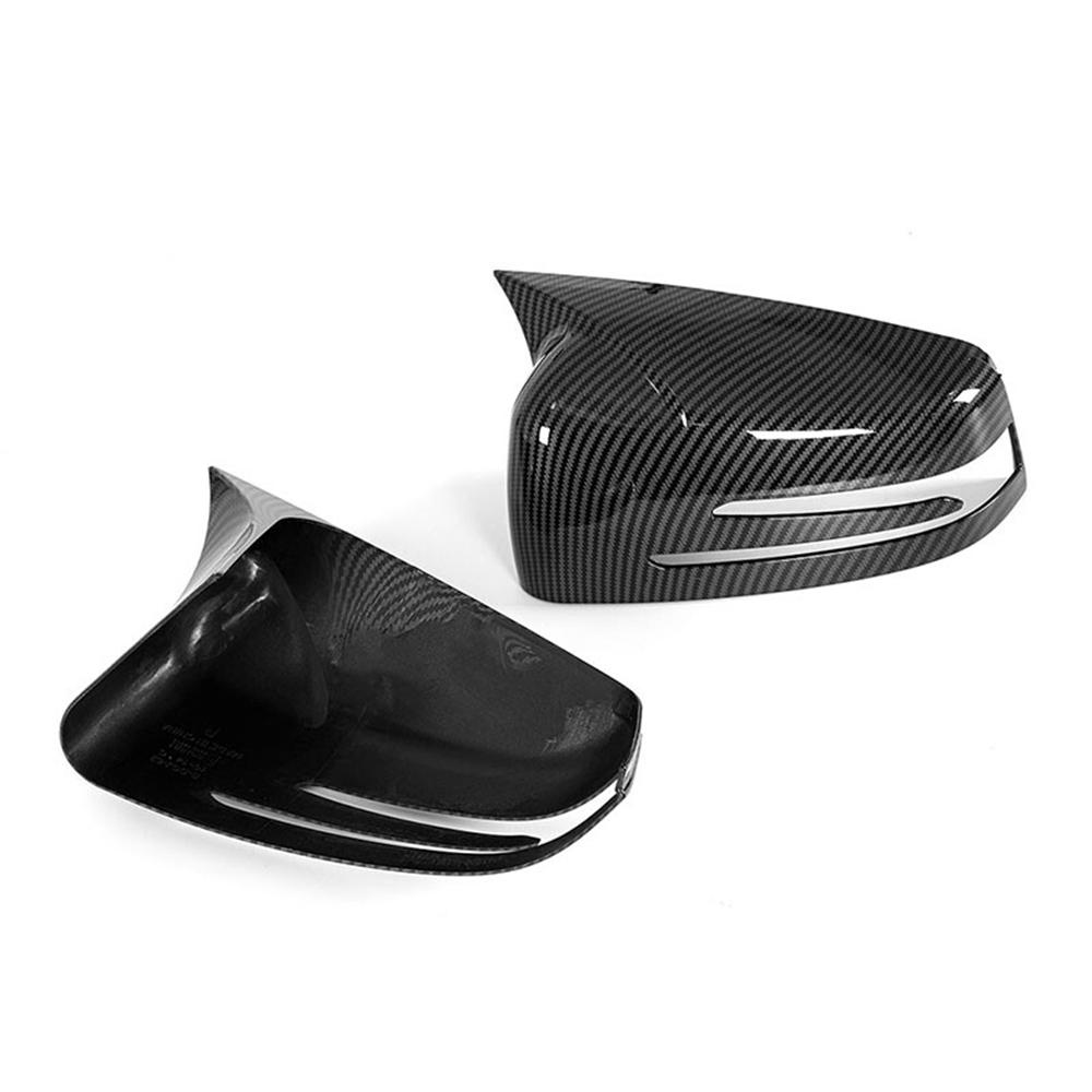 Carbon Fiber Look Wing Mirror Cover For 10-16 Mercedes E-Class W212 C-Class W204