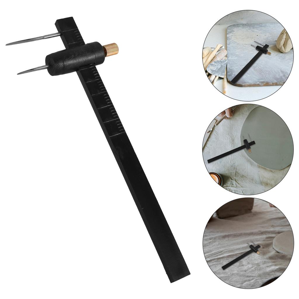 Plastic Caliper Clay Measurement Tool Strong Durable Polished Lightweight Easy Carry Sculpture DIY Craft