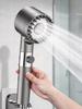 Handdouche met druk, 3 standen verstelbare waterafgifte douchekop, Ronde massage douchekop, Douchesproeier, Douchekop,