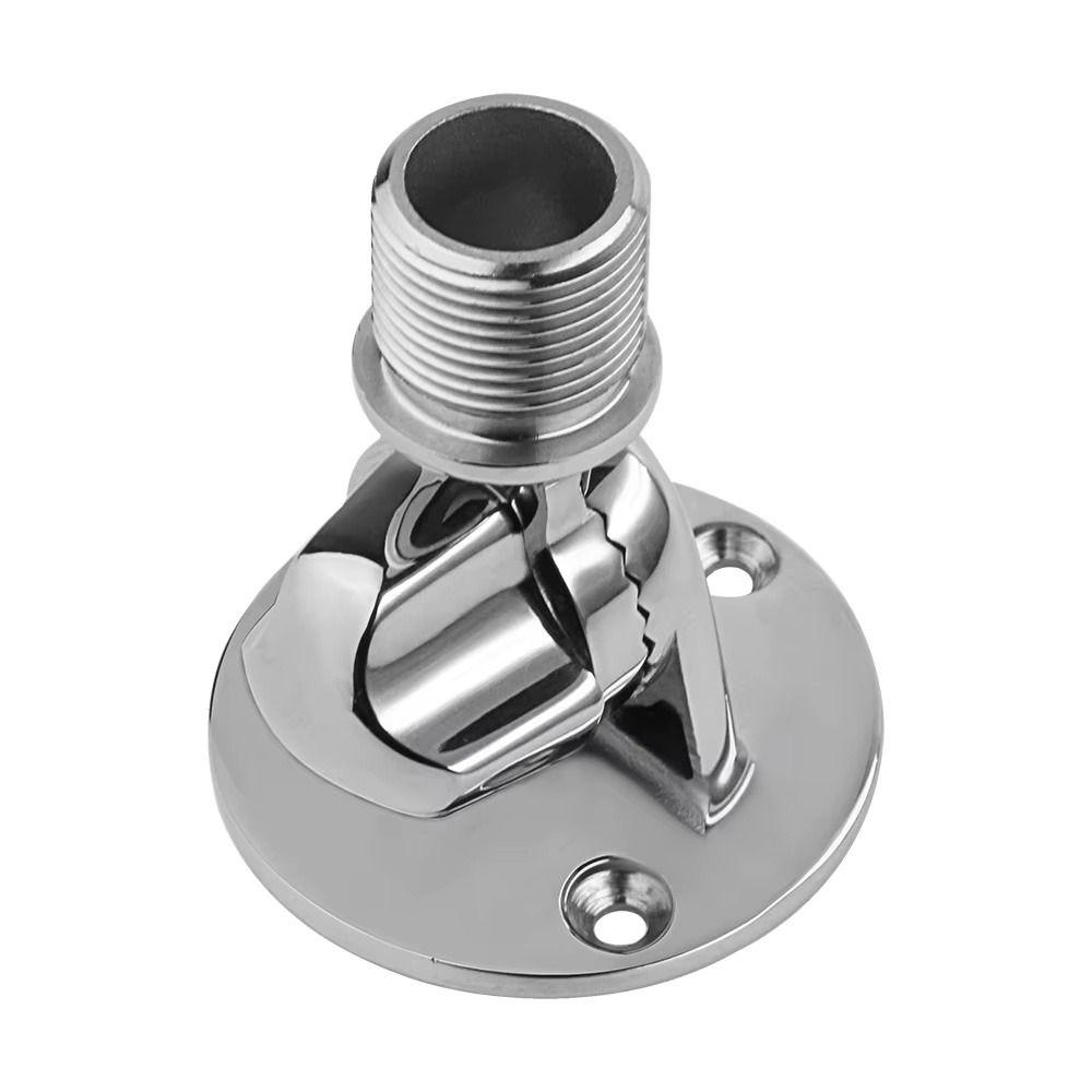 316 Stainless Steel Ratchet Antenna Mount Adjustable Antenna Mount  Marine Accessories