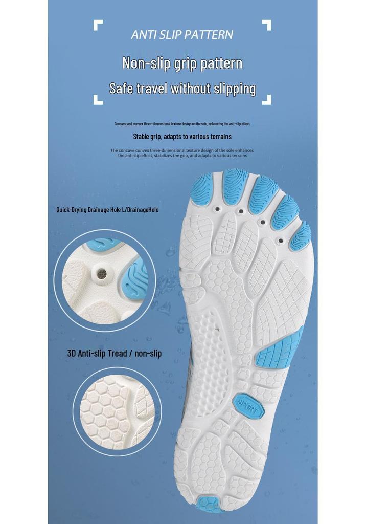 2025 Men's Breathable Five-Finger Water Shoes: Sport, Hiking, Beach, and Swimming