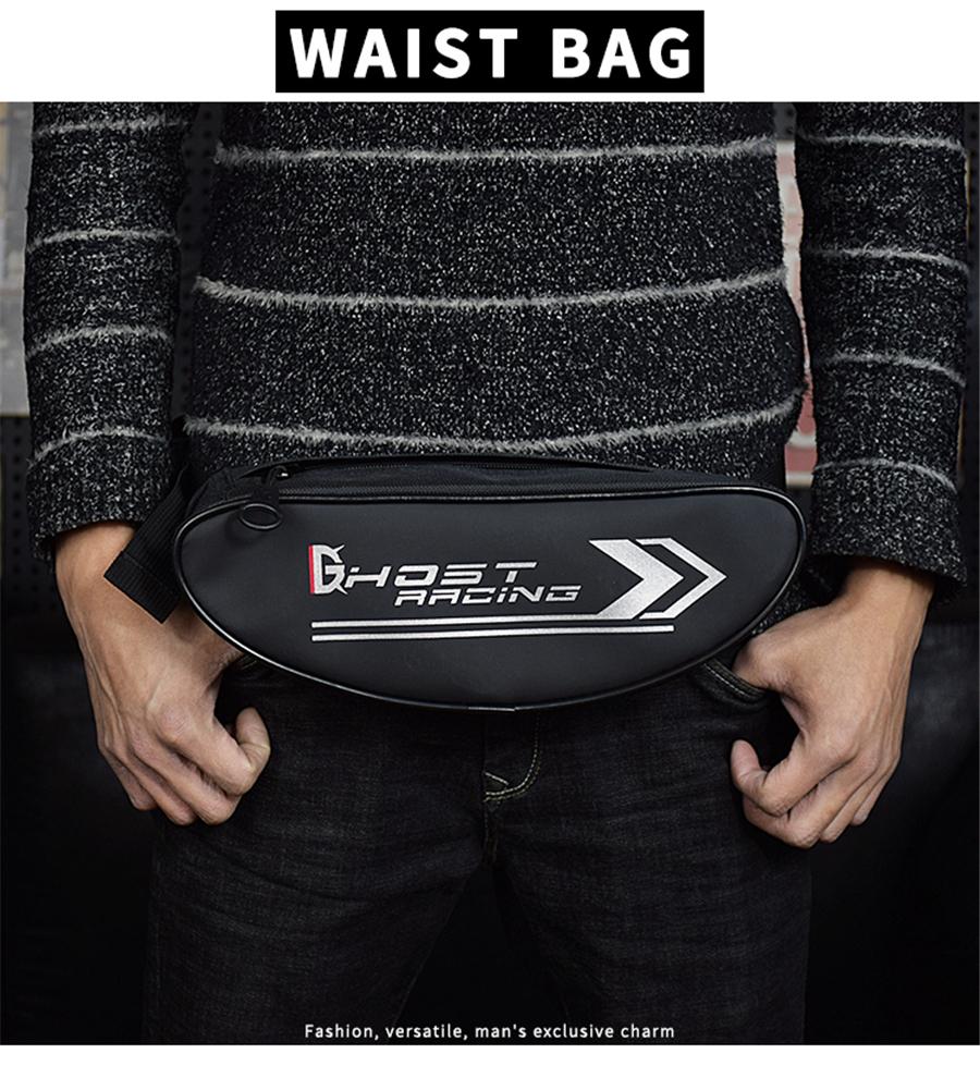 Motorcycle Front Handlebar Bag Casual Waterproof Waist Chest Crossbody Shoulder