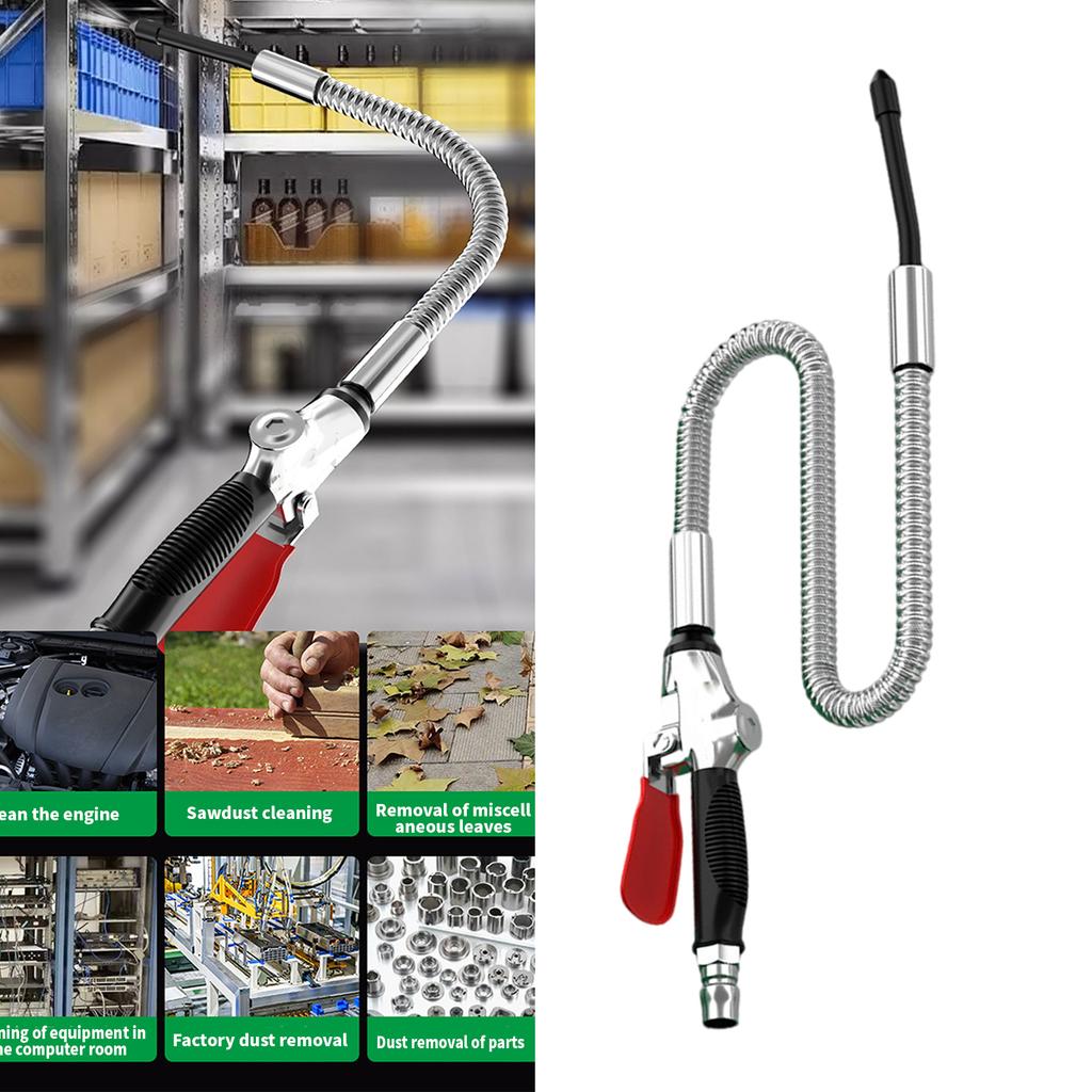 Extendable Air Blow Guns Extensible Nozzle Pneumatic Compressor Tool Antislip Rubber Handle Suitable For Various Angles