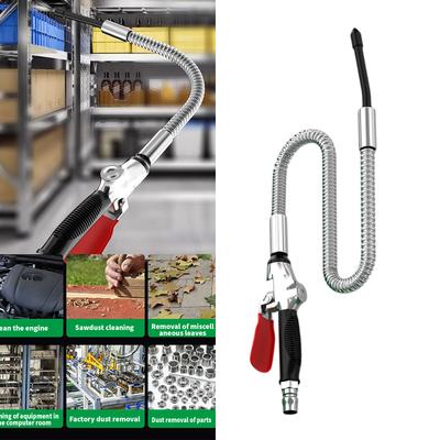 Extendable Air Blow Guns Extensible Nozzle Pneumatic Compressor Tool Antislip Rubber Handle Suitable For Various Angles