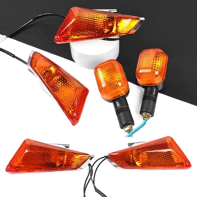 1 Pair Front/Rear Turn Signal Indicator Light Motorcycle LED Blinker Lamp for QS110-2 Turn Signal Indicator Waterproof