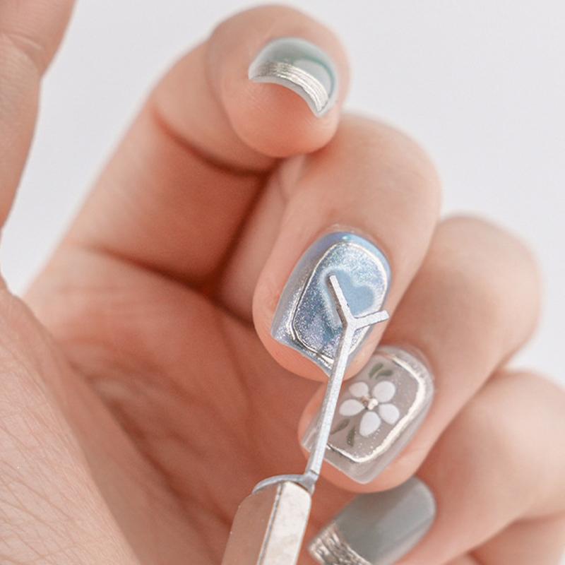 Y-Shaped Nail Magnet Stick Wire Tools For Creating Heart & Ingot Shapes On Nails Love Heart Cat Eye Nail Magnet Art Accessories