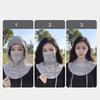 UV Protection Ice Silk Mask Adjustable UV Protection Veil Breathable Balaclava Face Cover  Unisex