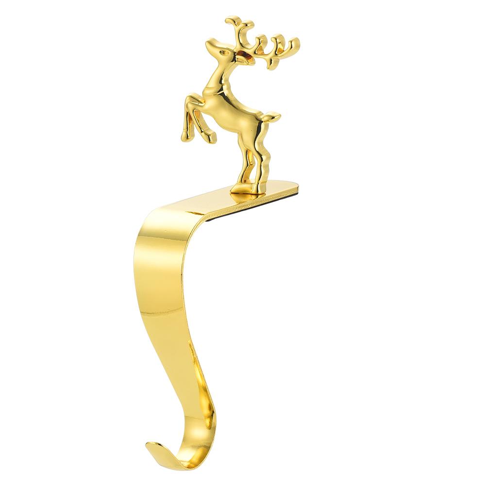1pc Stocking Hook Gold Mantle Stocking Holder Non-slip Mat