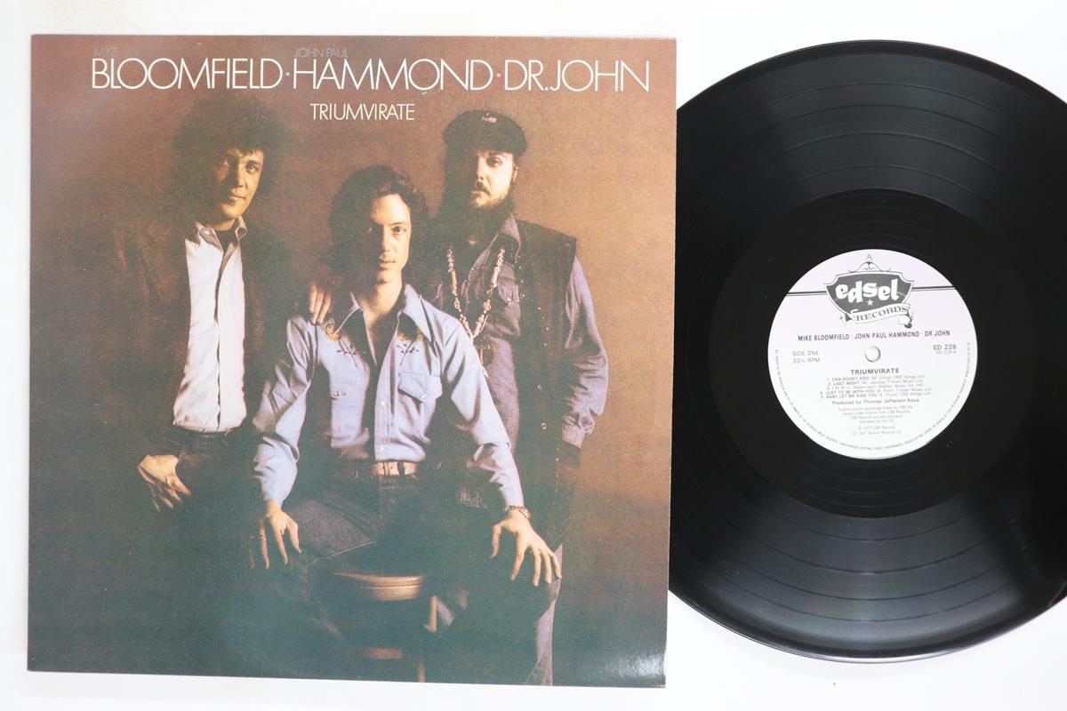 

LP Record MIKE BLOOMFIELD JOHN PAUL HAMMOND Triumvirate ED228 EDSEL 1987 UK Rock Used