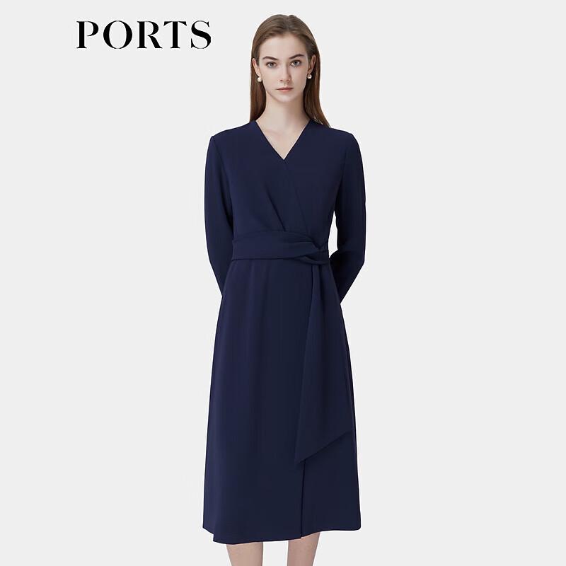 

PORTS Women s Pleated Tie-Waist Dress S (US 4)