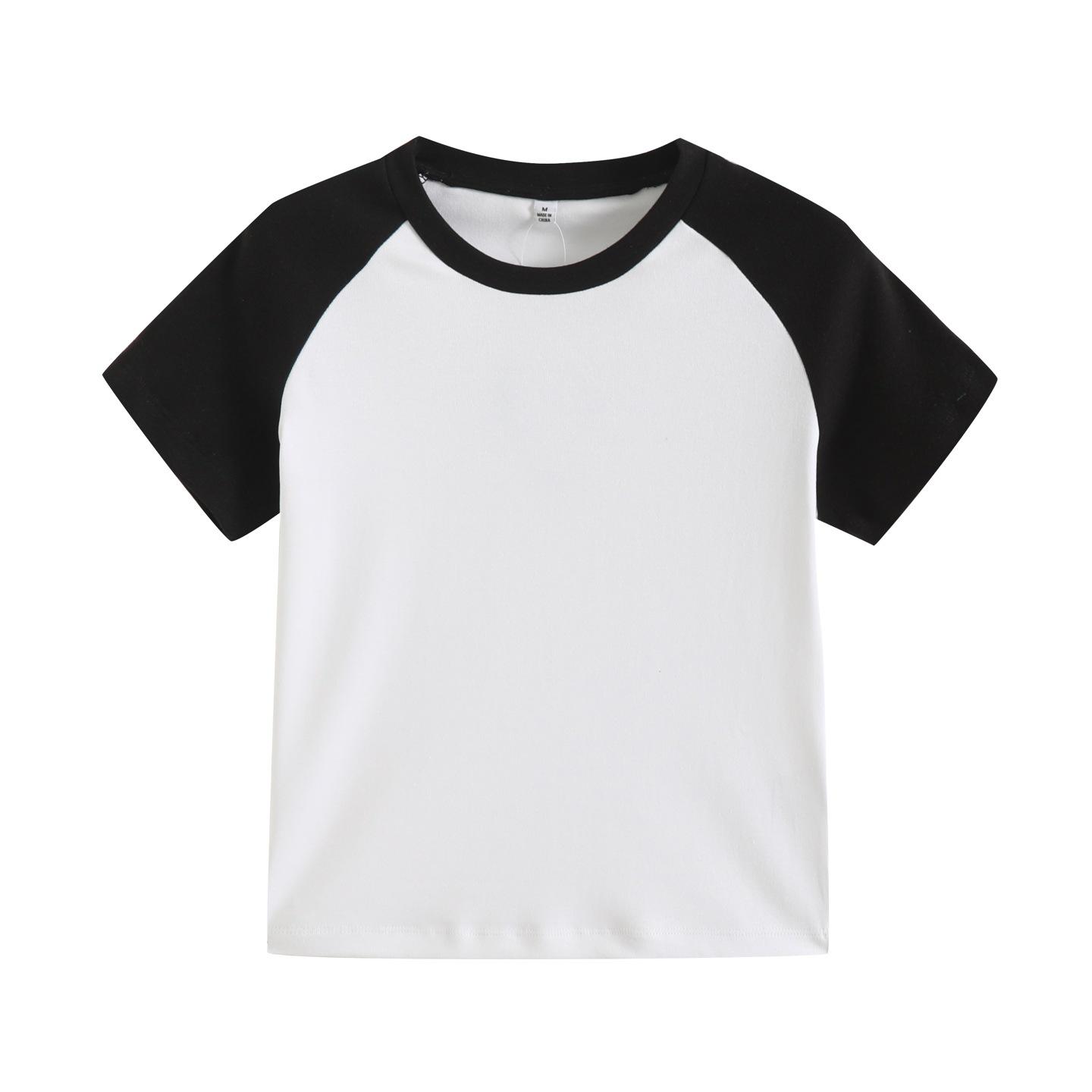 

Японская женская весенне-летняя милая и пикантная приталенная футболка с рукавом реглан и круглым вырезом M