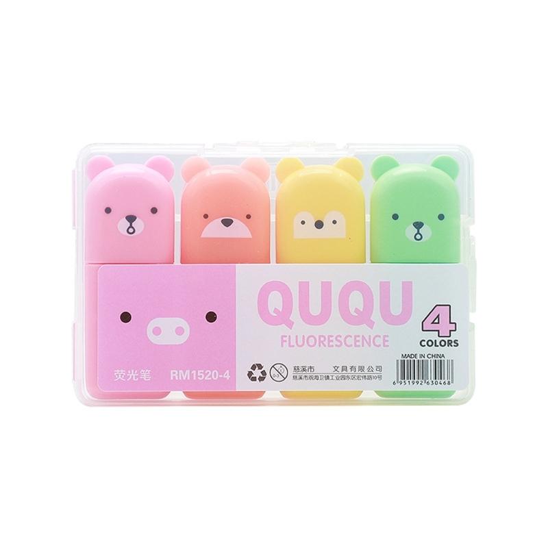 

4/5/6 Colors Highlighter Marker Highlighters Set Bible Highlighter Set Cartoon Highlighter Pen Marker Pen for Scrapbook