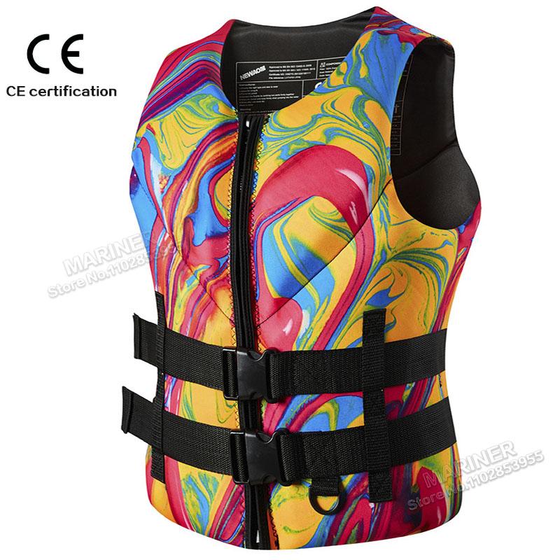 

Рятувальний жилет Wakesurf Comp Vest, сертифікований CE, неопреновий рятувальний жилет для вейк-серфінгу, але чудово підходить для всіх інших водних видів спорту S (Weight-40-50 KG)