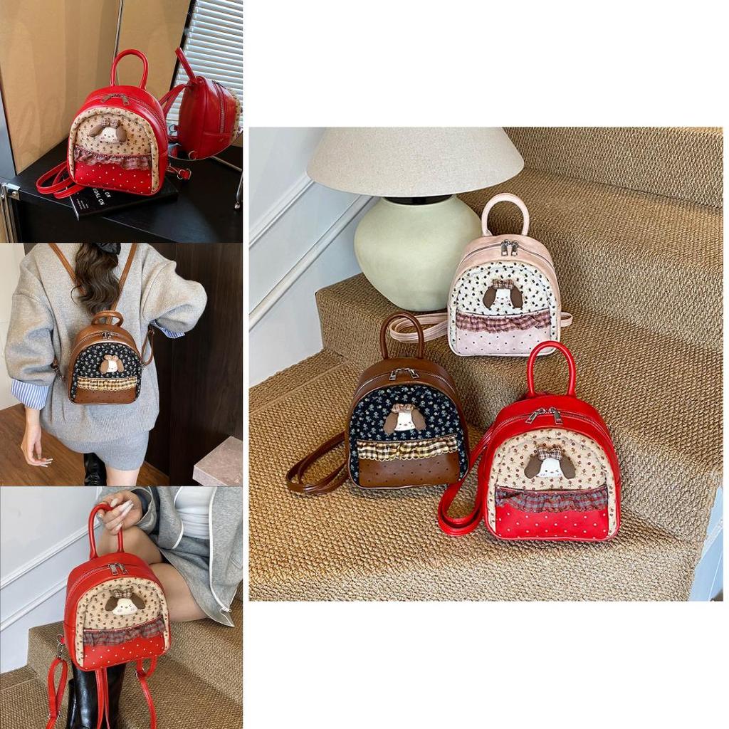 Pu Material Cute Cartoon Mini Backpack For Daily Casual Travel Girls