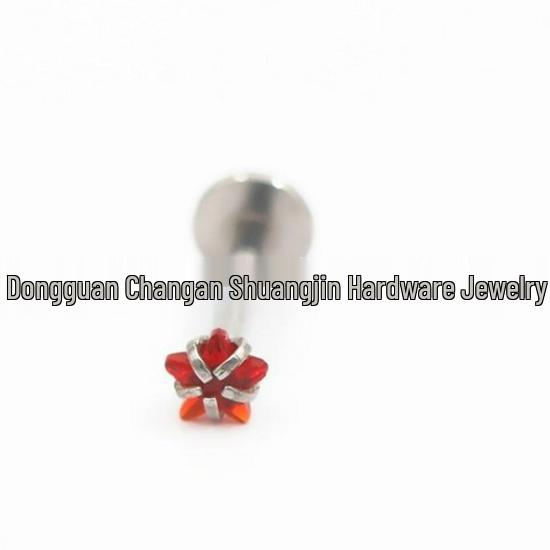 

European & American Minimalist Zircon Star Earrings & Nose Studs - Stainless Steel Piercing Jewelry Contact Customer Service