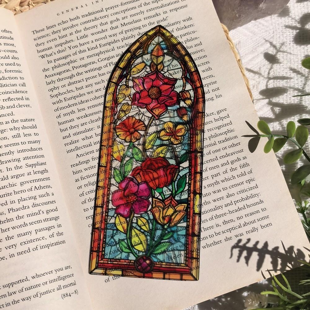 Hand Account Decoration Stained Window Bookmark Translucent Pagination Mark  Home Decor