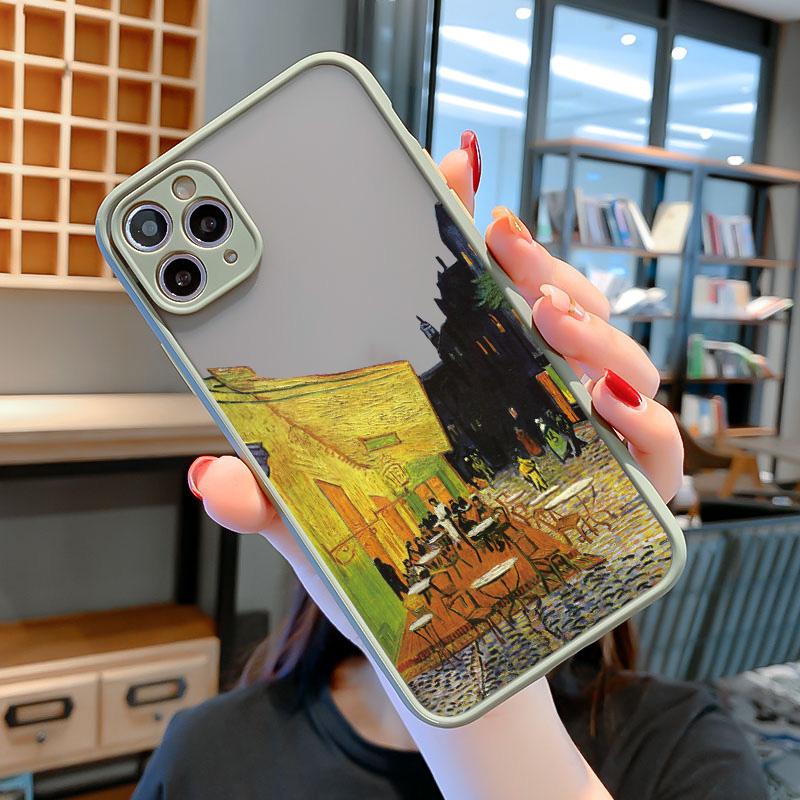 For Coque iphone 17 16 15 14 11 12 13 Pro Max Mini X XR XS 16 Plus Phone Cases Art Van Gogh Oil Painting Soft Shockproof Covers