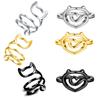 Cat Crochet Loop Rings Metal Yarn Guide Rings Fashionable Jewelry Finger Holder Fashionable Ornament for Craft Lovers